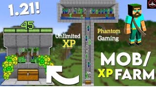 BEST amp EASY Mob XP Farm Tutorial in Minecraft Bedrock amp MCPE 121 [upl. by Opportuna]