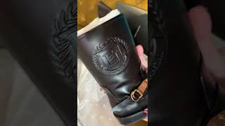 ELISABETTA FRANCHI BIKER BOOTS UNBOXING [upl. by Brett]