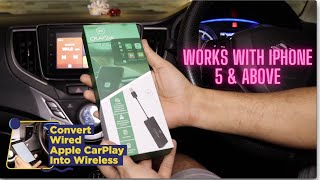 Convert Wired Apple CarPlay to Wireless  CPlay2Air Review to Run Apple CarPlay Wirelessly [upl. by Hasan]