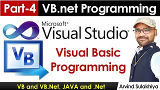 Part4 Beginners Vbnet Tutorial in HindiVisual Basic Programming  Visual Studio By Arvind [upl. by Adebayo805]