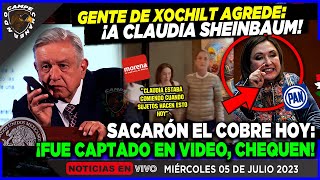 AMLO ¡NO SE LOS VA PERDONAR DESGRACIADOS AGREDEN A CLAUDIA SHEINBAUM SON GENTE DE XOCHILT CHEQUEN [upl. by Aicillyhp477]