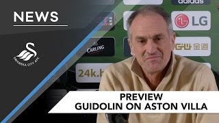 Swans TV  Preview Guidolin on Aston Villa [upl. by Natye]