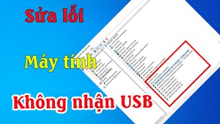 Sửa lỗi máy tính không nhận USB đơn giản thành công [upl. by Azilanna]