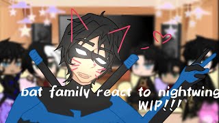 batfamily react to nightwing [upl. by Koffler]