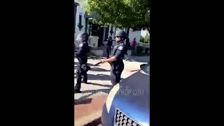 Reinforcement cop gets knocked out [upl. by Gastineau]