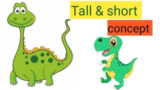 Concept of Big Small  Tall amp short objects for kindergarten  comparing length [upl. by Sayre]