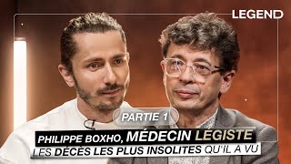 PHILIPPE BOXHO MÉDECIN LÉGISTE PARTIE 1  IL REVIENT SUR LES DÉCÈS LES PLUS INSOLITES QUIL A VUS [upl. by Lorenz]