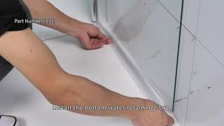 How to Install A Semi Frameless Pivot Shower Door FP Series [upl. by Ruscher998]