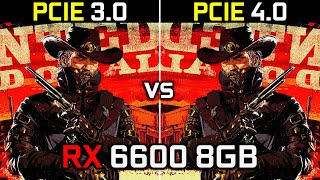 PCIe 30 vs PCIe 40  AMD RX 6600 8GB  Test In 12 Games  is there a Difference 🤔  2023 [upl. by Lyrradal]