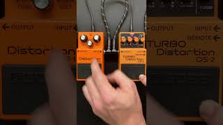 LEAD guitar BOSS DS1 Distortion vs BOSS DS2 Turbo Distortion normal mode Marshall 1987x amp [upl. by Gosser82]