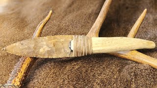 Flint KnifeDagger How to Haft Part 2 [upl. by Nosiddam]