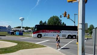 Fullington Trailways buses turning at Penn State University [upl. by Wehtam]