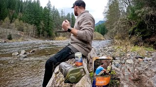 Solo Fall Backpacking with Grayl Ti GeoPress on remote PNW river [upl. by Okram225]