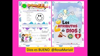 ATRIBUTO DIOS ES BUENO ✅clase biblica de los atributos de Dios para niños cristianos RosaMariaV 🦋 [upl. by Ahseka77]