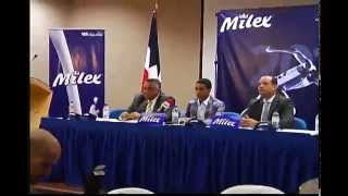 COLIMDO TV Rueda de Prensa Luguelin Santos 2015  Grupo Mejía Arcalá [upl. by Wrand]