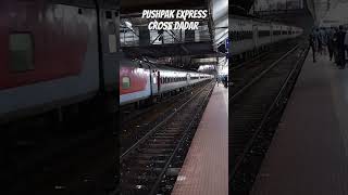 Pushpak express train cross dadar train railway railwayexpress shortvideos [upl. by Eaves]