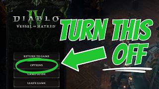 5 Diablo 4 Tips  Settings To Turn Off NOW Part 2 PC amp Console [upl. by Narcissus]