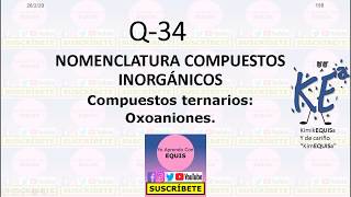 Oxoaniones Formulación y nomenclatura [upl. by Ranilopa]