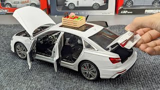 Unboxing of 118 scale Audi A6L Diecast Model Car [upl. by Jasik]