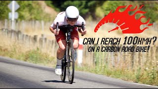 Can I reach 100KMH on a CARBON ROAD BIKE [upl. by Libb]