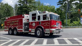 Bay Ridge Fire Car 220 and Lake George Fire Engine 332 Responding [upl. by Bethany206]