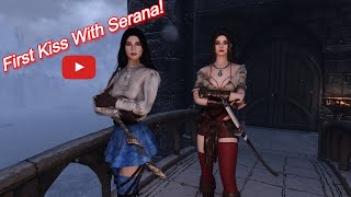 Serana First Kiss in the Balcony Animation SDA  Skyrim [upl. by Verner]