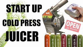 START UP COLD PRESS JUICE BUSINESS COMMERCIAL JUICER BIO MINI [upl. by Euqilegna85]