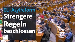 Asylreform EU beschließt strengere Regeln für Migranten  BR24 [upl. by Cheria]