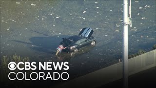 Video shows flooded streets piles of hail in Colorado city after severe storms [upl. by Ysor821]