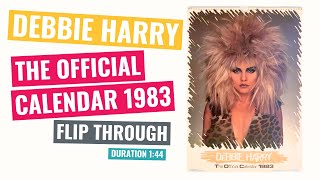 Debbie Harry  The Official Calendar 1983  Flip Through [upl. by Assenat263]