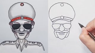 How to Draw Inspector Chingam  Chingam Sir Drawing [upl. by Nylarat305]