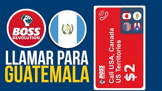 ✅Como LLAMAR Para Guatemala 🇬🇹 Con Boos Revolution🔴 [upl. by Ybbed]