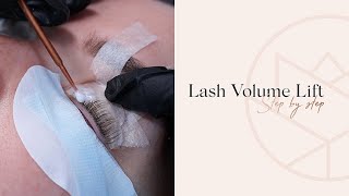 Lash Volume Lift  Step by Step Tutorial Perfect Eyelash [upl. by Shana]