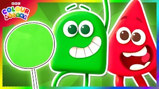 Green Means Go  FULL EPISODE  S1 E7  Learn Colours  Kids Cartoons  Colourblocks [upl. by Nodlew53]