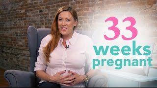 33 Weeks Pregnant  Ovia Pregnancy [upl. by Hsetim]