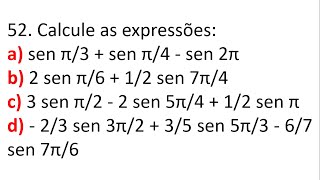 52 RAZÕES TRIGONOMÉTRICAS NA CIRCUNFERÊNCIA  SENO [upl. by Paddy]