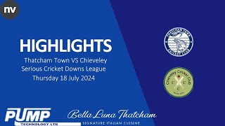 Thatcham Town vs Chieveley SCDL T20 Highlights [upl. by Suzanne]