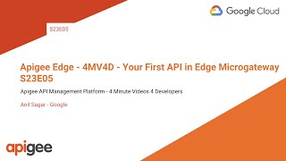 Apigee Edge  4MV4D  Your First API in Edge Microgateway  S23E05 [upl. by Dnalon80]