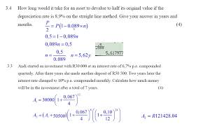 Financial MathS Q3 3 Q3 4 [upl. by Demmy391]