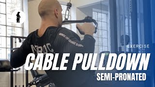 Cable Pulldown SemiPronated [upl. by Aleahpar]