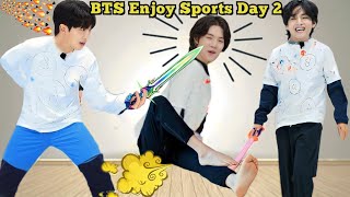 BTS Enjoy Sports Day  Part  2  Real Hindi Dub  Run Ep 2023 [upl. by Nnazil803]