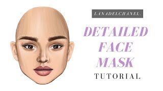 DETAILED FACE MASK  Stardoll Face Tutorial  LanaDelChanel [upl. by Haile]