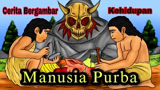 Manusia Purba Zaman Batu Paleolitikum alurceritakomik drawing drawstory fanodrawstory sejarah [upl. by Dyan759]