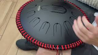 Moozica 15 Tongue Drum C Major Unboxing And Playing  Handpan Music handpanplayer handpanmusic [upl. by Nosnhoj]