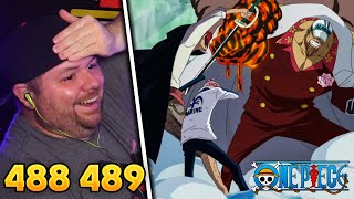 Shanks Ends The War One Piece REACTION  Episode 488 amp 489 [upl. by Niala]