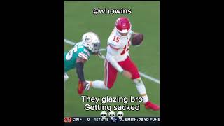 The mahomes glaze has to end💀💀shortsamericanfootball [upl. by Anuahsat234]