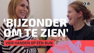 Met Heleen van Royen een buikbeeldje maken  Vier Handen op Eén Buik [upl. by Enelehs]