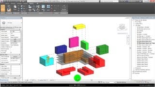 Autodesk Vasari Revit  Process oriented Space Planning modeling [upl. by Summer]