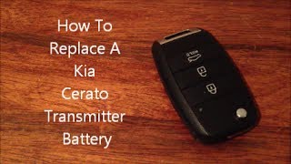 How To Replace A Kia Cerato Transmitter Battery [upl. by Adaven]