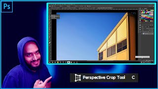 23 PHOTOSHOP Perspective Tool Use Hindi में photoshop [upl. by Ahseile128]